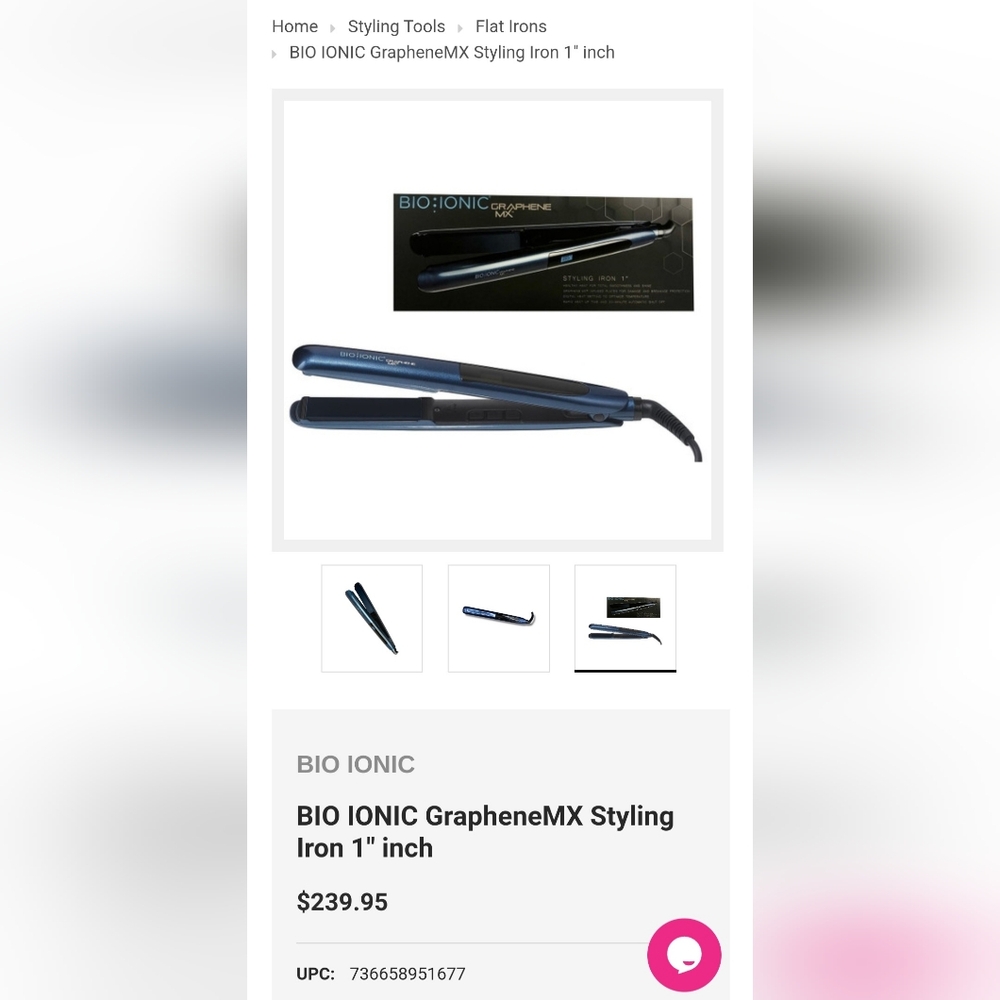 BIO IONIC GRAPHENE MX styling Iron 1"